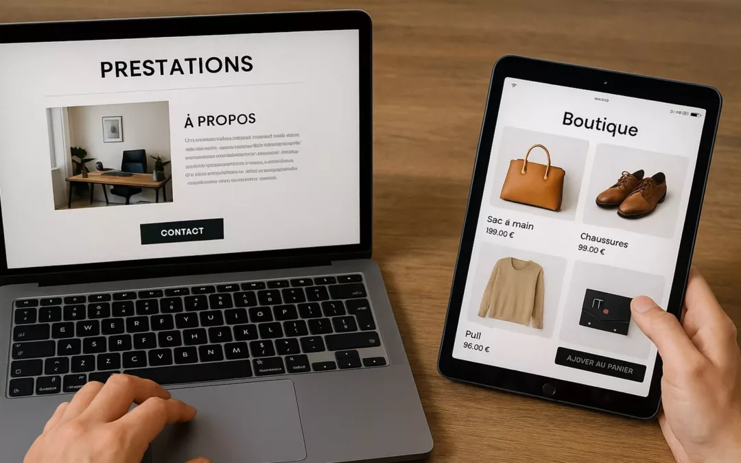 Quelle est la différence entre un site vitrine et un site e-commerce ?